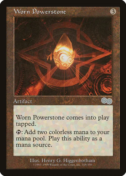 Worn Powerstone · Urza's Saga 318/357