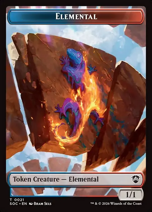 Elemental · Secrets of Strixhaven Commander Tokens 21/30