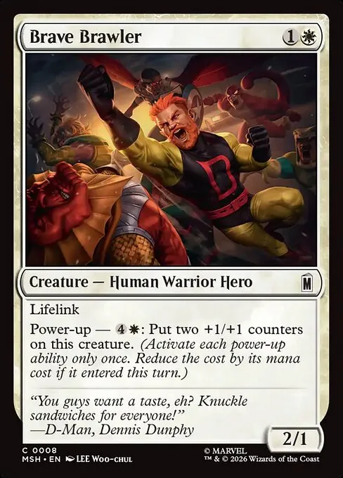Brave Brawler · Marvel Super Heroes 8/24