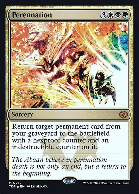 Perennation · Tarkir: Dragonstorm Promos 212s/160