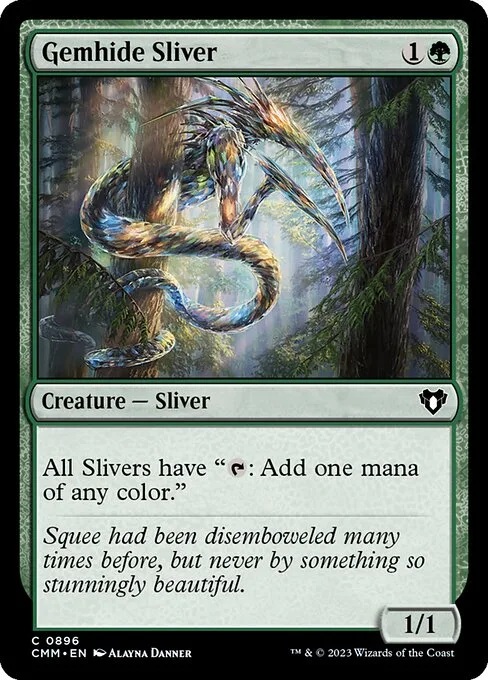 Gemhide Sliver · Commander Masters 896/1067