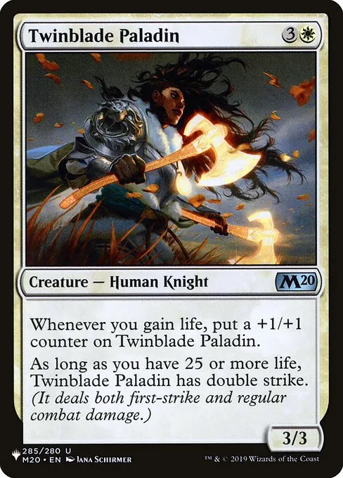 Twinblade Paladin · The List M20-285/5050