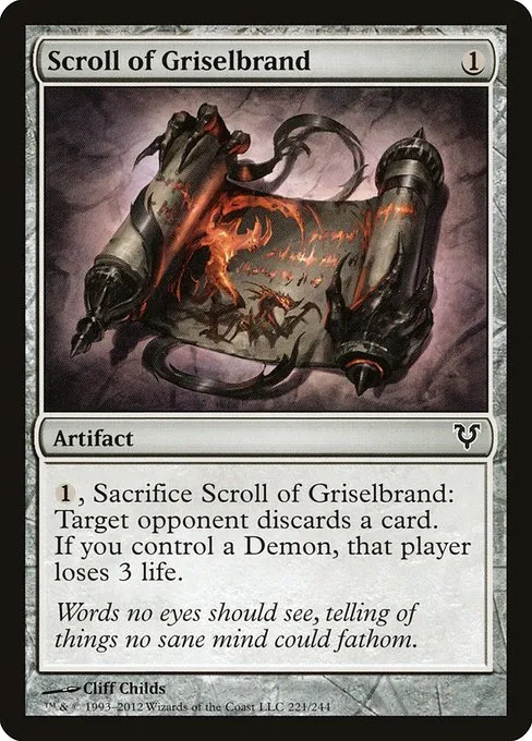Scroll of Griselbrand · Avacyn Restored 221/244