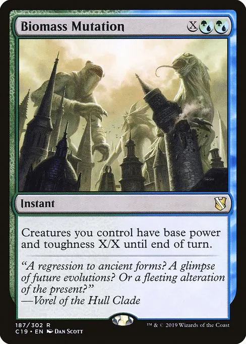 Biomass Mutation · Commander 2019 187/302