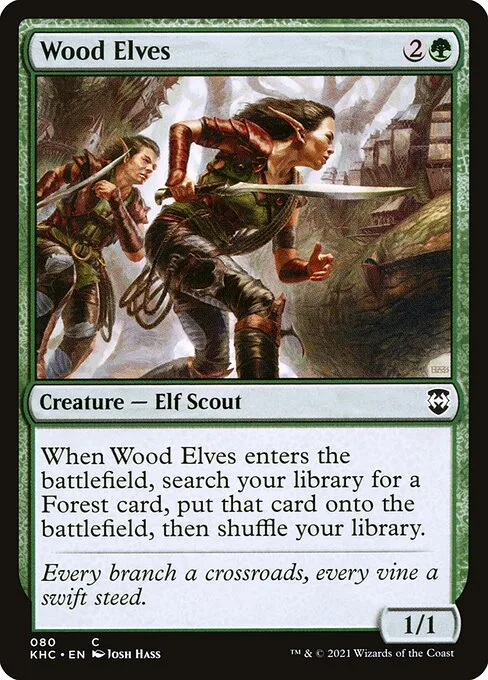 Wood Elves · Kaldheim Commander 80/119