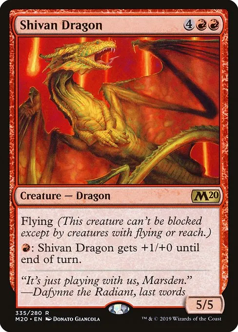 Shivan Dragon · Core Set 2020 335/346