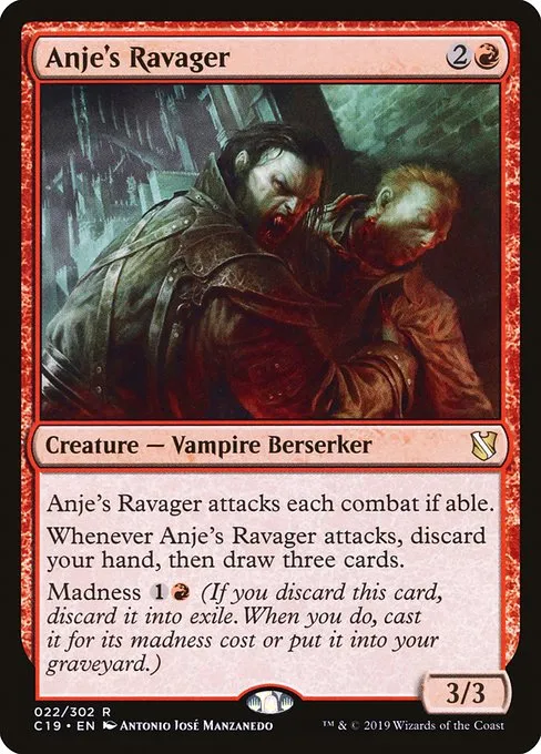 Anje's Ravager · Commander 2019 22/302
