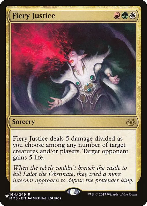 Fiery Justice · The List MM3-164/5050