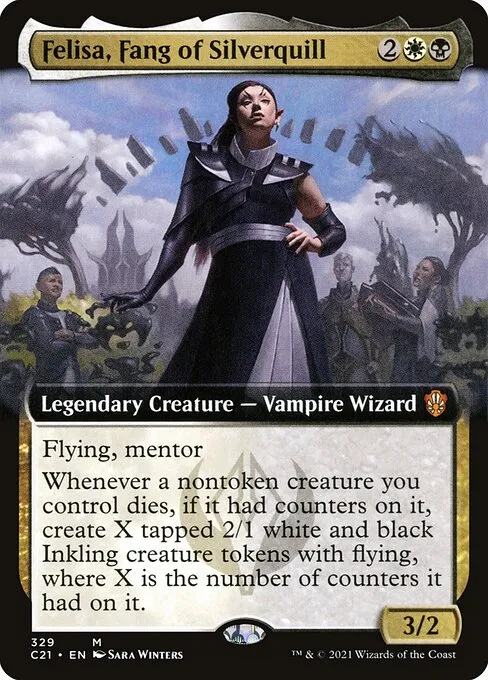 Felisa, Fang of Silverquill · Commander 2021 329/409