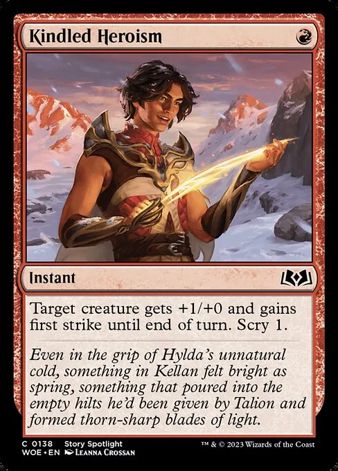 Kindled Heroism · Wilds of Eldraine 138/381