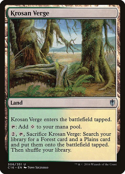 Krosan Verge · Commander 2016 306/351