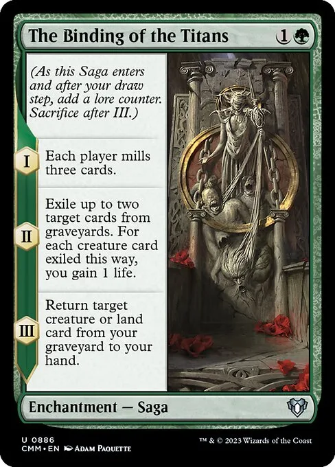 The Binding of the Titans · Commander Masters 886/1067