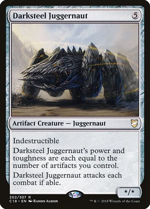 Darksteel Juggernaut · Commander 2018 202/307