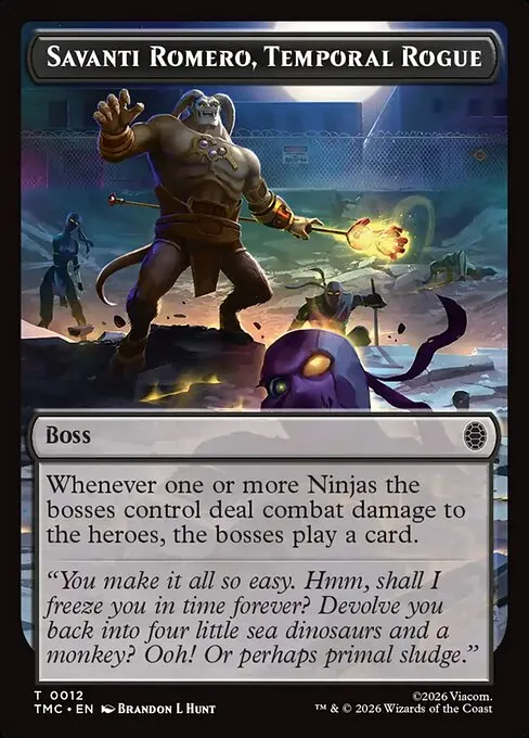 Savanti Romero, Temporal Rogue · Teenage Mutant Ninja Turtles Eternal Tokens 12/31