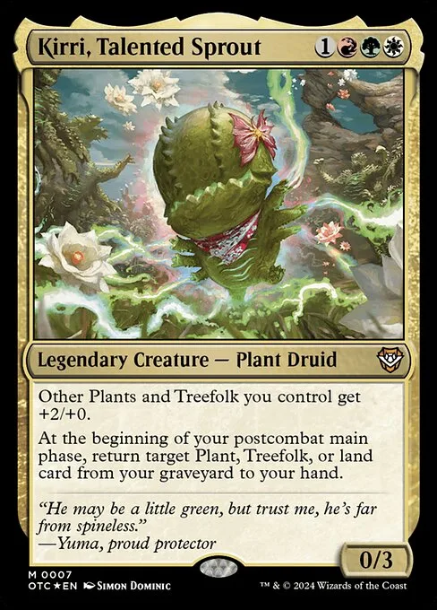 Kirri, Talented Sprout · Outlaws of Thunder Junction Commander 7/342