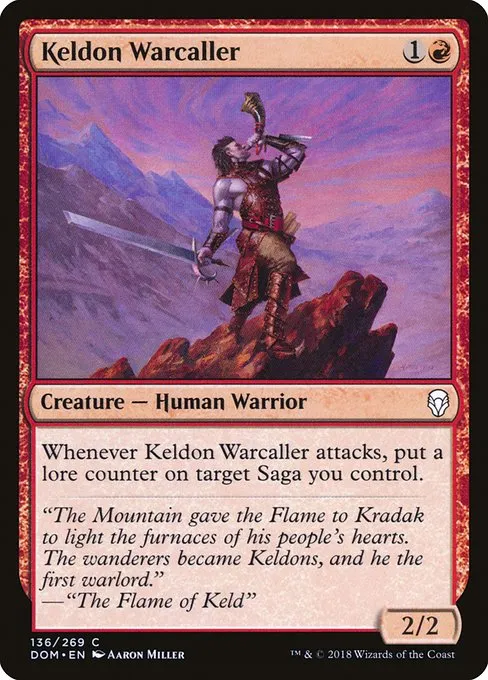 Keldon Warcaller · Dominaria 136/280