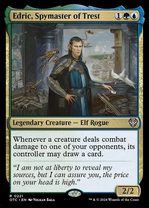 Edric, Spymaster of Trest · Outlaws of Thunder Junction Commander 221/342