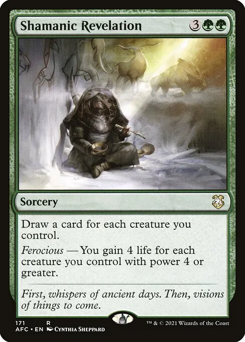 Shamanic Revelation · Forgotten Realms Commander 171/331
