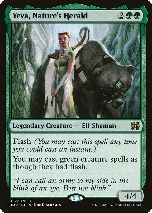 Yeva, Nature's Herald · Duel Decks: Elves vs. Inventors 27/76