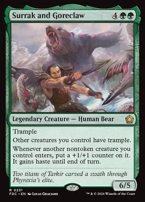 Surrak and Goreclaw · Foundations Commander 231/3