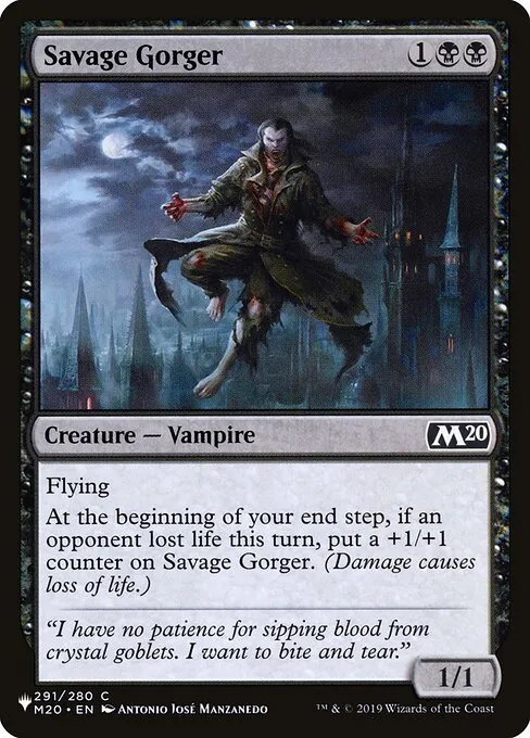 Savage Gorger · The List M20-291/5050