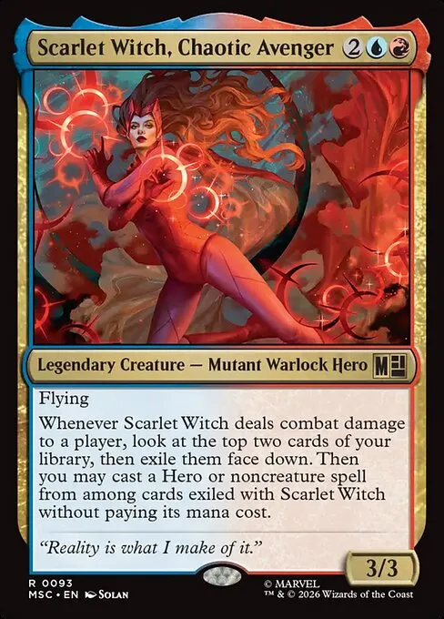 Scarlet Witch, Chaotic Avenger · Marvel Super Heroes Commander 93/9