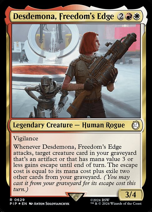 Desdemona, Freedom's Edge · Fallout 629/1068