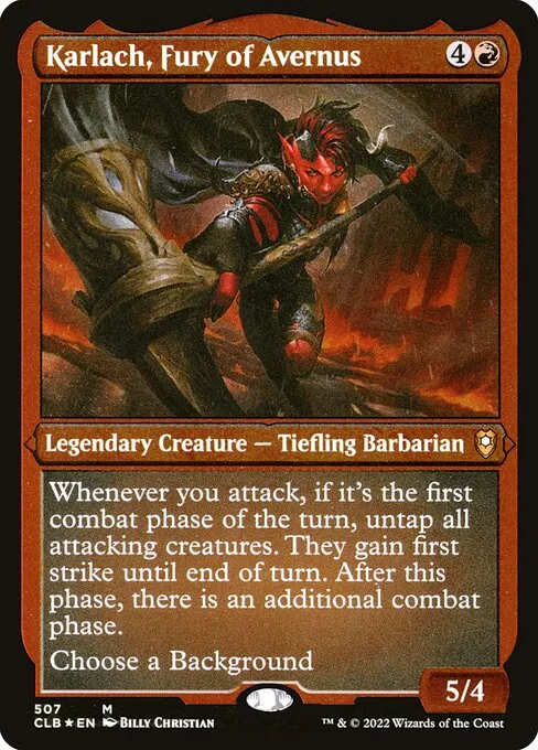 Karlach, Fury of Avernus · Commander Legends: Battle for Baldur's Gate 507/936