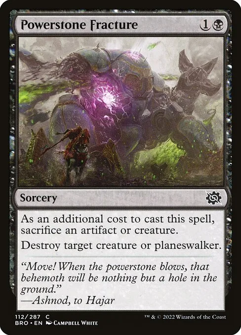 Powerstone Fracture · The Brothers' War 112/399