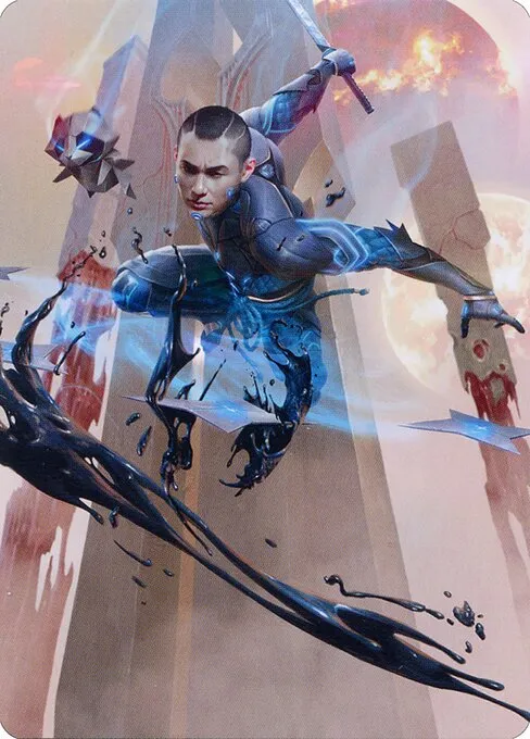 Kaito, Dancing Shadow // Kaito, Dancing Shadow · Phyrexia: All Will Be One Art Series 48/81