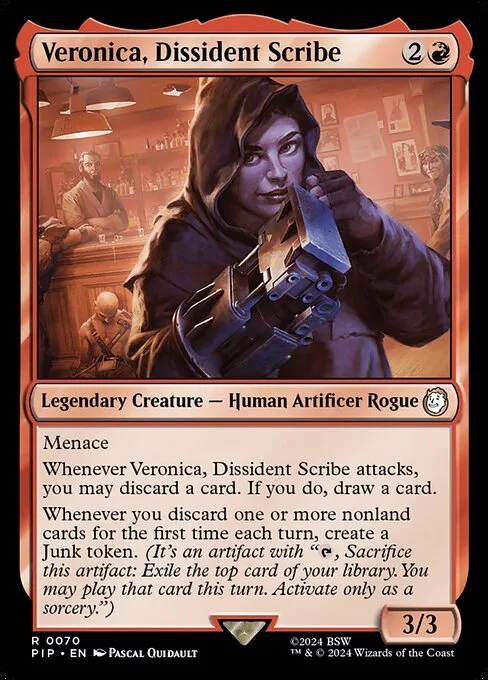 Veronica, Dissident Scribe · Fallout 70/1068
