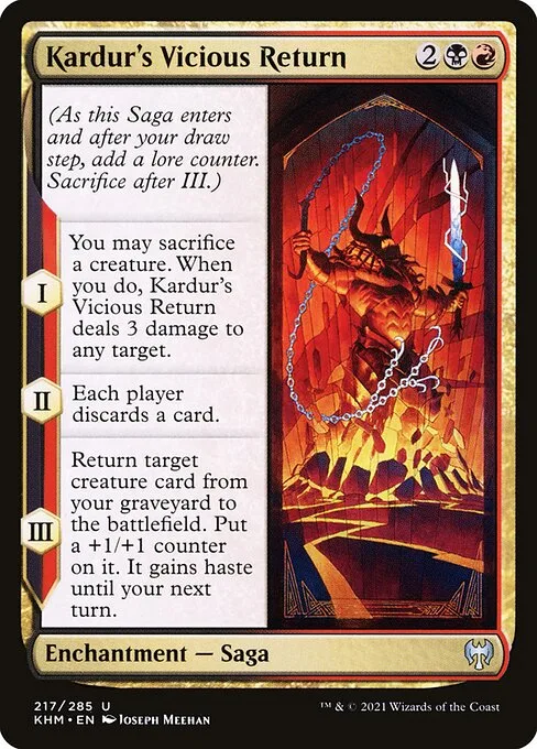 Kardur's Vicious Return · Kaldheim 217/425