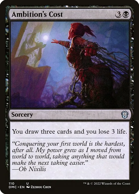 Ambition's Cost · Dominaria United Commander 110/240