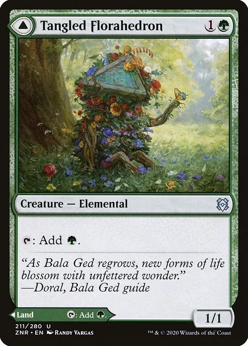 Tangled Florahedron // Tangled Vale · Zendikar Rising 211/407
