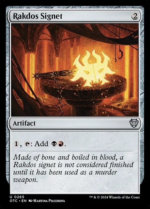 Rakdos Signet · Outlaws of Thunder Junction Commander 265/342