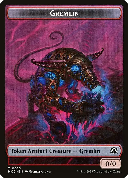Gremlin · March of the Machine Commander Tokens 25/46