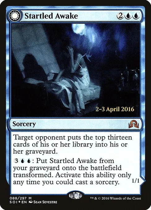Startled Awake // Persistent Nightmare · Shadows over Innistrad Promos 88s/90