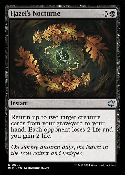 Hazel's Nocturne · Bloomburrow 97/398
