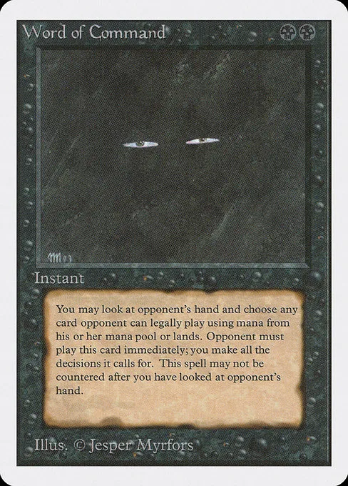 Word of Command · Unlimited Edition 137/302