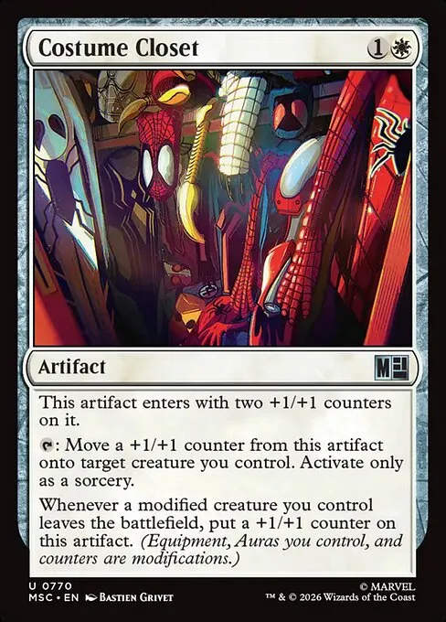 Costume Closet · Marvel Super Heroes Commander 770/9