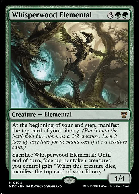 Whisperwood Elemental · Murders at Karlov Manor Commander 194/358