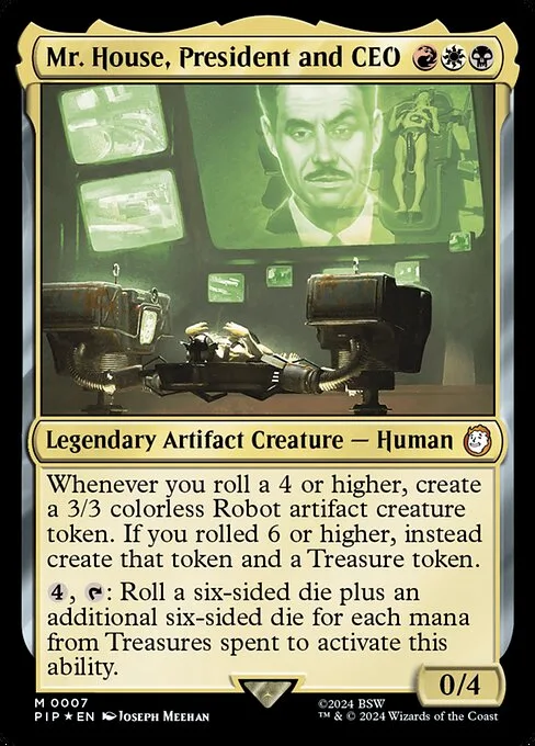 Mr. House, President and CEO · Fallout 7/1068