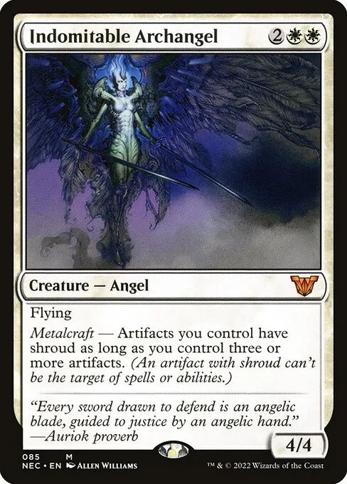 Indomitable Archangel · Neon Dynasty Commander 85/179