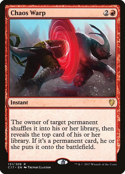 Chaos Warp · Commander 2017 131/309
