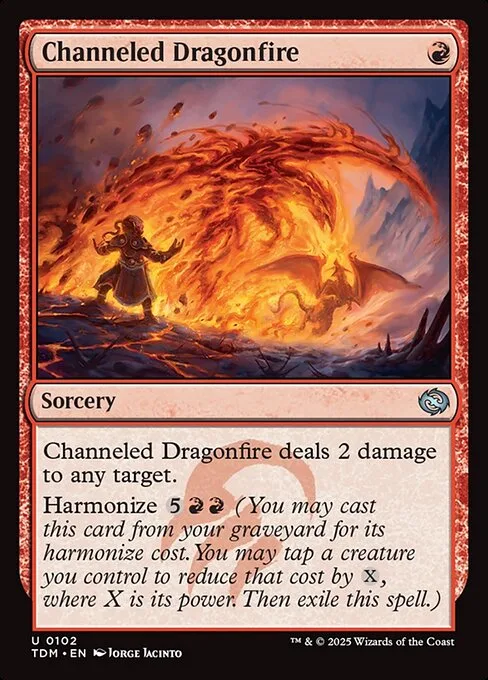 Channeled Dragonfire · Tarkir: Dragonstorm 102/427