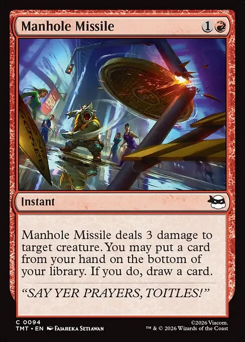 Manhole Missile · Teenage Mutant Ninja Turtles 94/320