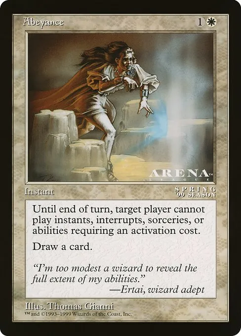 Abeyance · Oversized League Prizes 78/83