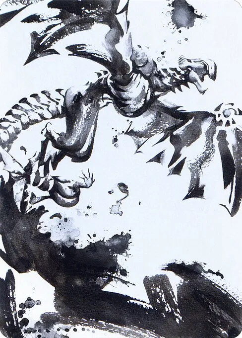 Quicksilver Fisher // Quicksilver Fisher · Phyrexia: All Will Be One Art Series 68/81
