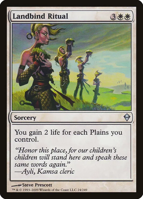 Landbind Ritual · Zendikar 24/269