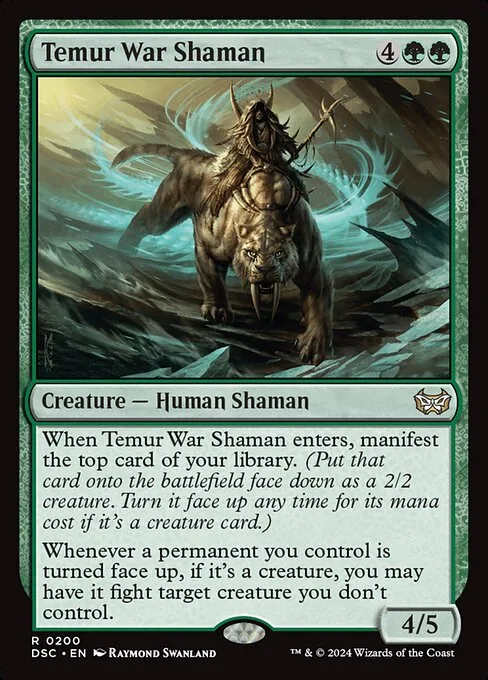 Temur War Shaman · Duskmourn: House of Horror Commander 200/373